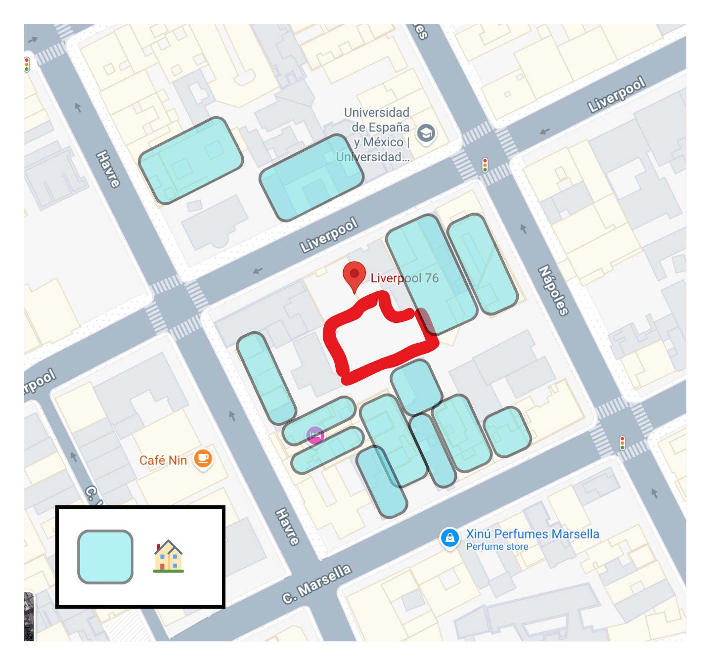 Map of Liverpool 76 Wedding Venu and how it affects residents of La Juárez